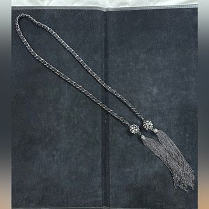 Vintage anthropology, tassel necklace